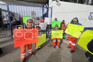 PROTESTA . SERVICIO DE LIMPIA