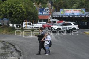 TLAXCALA . BLOQUEO AUTOMOVILISTAS