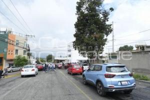 TLAXCALA . BLOQUEO AUTOMOVILISTAS