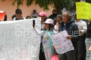 TLAXCALA . MANIFESTACIÓN POBLADORES CUAUHTENCO