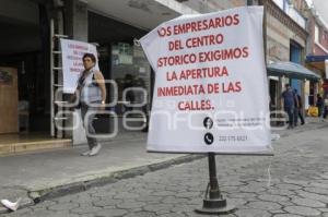 LONAS . REAPERTURA DE CALLES