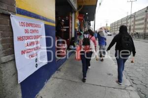 LONAS . REAPERTURA DE CALLES
