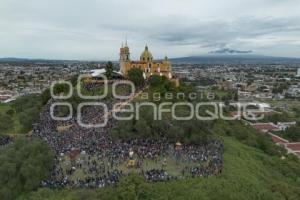 SAN PEDRO CHOLULA . QUEMA DE PANZONES