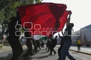 TLAXCALA . ENSAYO DESFILE SEPTIEMBRE
