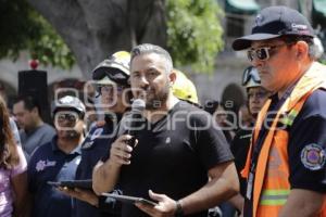 SIMULACRO SISMO . ADÁN DOMÍNGUEZ