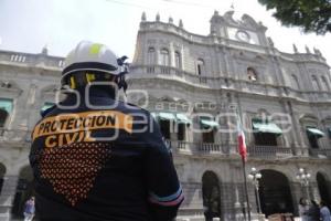 SIMULACRO SISMO . ZÓCALO