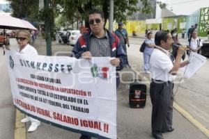 MANIFESTACIÓN . TRABAJADORES HNP
