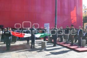 TLAXCALA . IZAMIENTO DE BANDERA