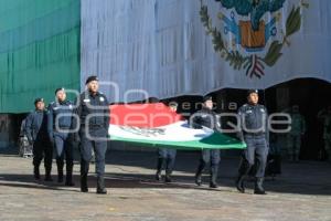 TLAXCALA . IZAMIENTO DE BANDERA