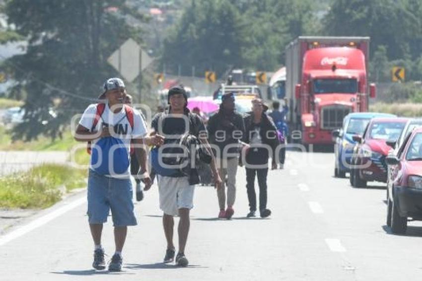 TLAXCALA . CARAVANA MIGRANTE