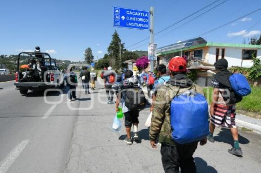 TLAXCALA . CARAVANA MIGRANTE