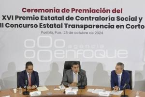 GOBIERNO ESTATAL . PREMIO DE CONTRALORÍA