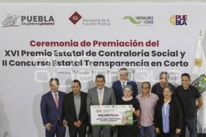 GOBIERNO ESTATAL . PREMIO DE CONTRALORÍA