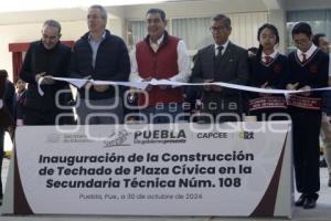 GOBIERNO ESTATAL . INAUGURACIÓN TECHADO