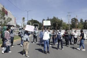 MANIFESTACIÓN . ESTUDIANTES TECNOLÓGICO DE PUEBLA 