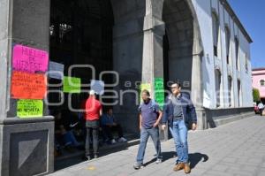 TLAXCALA . MANIFESTACIÓN POBLADORES DE TLAXCO