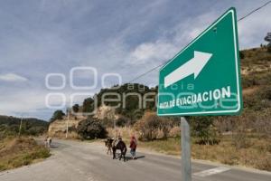 XALITZINTLA . RUTAS DE EVACUACIÓN