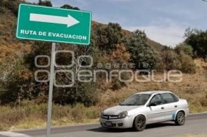 XALITZINTLA . RUTAS DE EVACUACIÓN