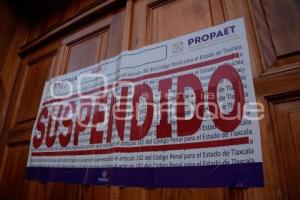 TLAXCALA . SUSPENSIÓN TIENDA DEPARTAMENTAL