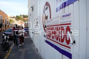 TLAXCALA . SUSPENSIÓN TIENDA DEPARTAMENTAL