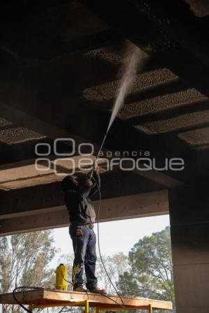 TLAXCALA . INCENDIO TORRE DE RECTORÍA