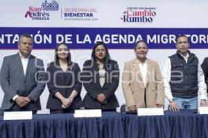 SAN ANDRÉS CHOLULA . AGENDA DE MIGRACIÓN