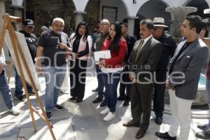 SAN PEDRO CHOLULA . EXPOSICIÓN MIGRANTE