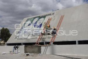 DISTRIBUIDOR VIAL EJÉRCITO DE ORIENTE . MOSAICO MONUMENTAL
