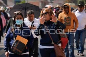 TLAXCALA . MARCHA DE MAESTROS