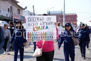 TLAXCALA . MARCHA DE MAESTROS