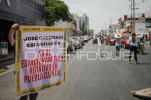 PARQUÍMETROS . MANIFESTACIÓN