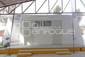 SAN ANDRÉS CHOLULA . ENTREGA MÓDULO SANITARIO