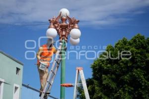 TLAXCALA . MANTENIMIENTO POSTES DE ALUMBRADO
