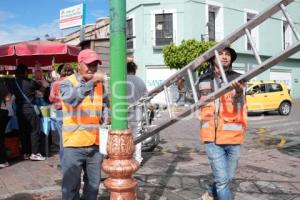 TLAXCALA . MANTENIMIENTO POSTES DE ALUMBRADO