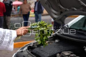 TLAXCALA . BENDICIÓN DE AUTOMÓVILES
