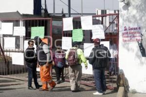 PROTESTA . SERVICIO DE LIMPIA