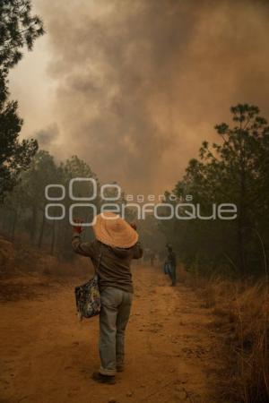 TLAXCALA . INCENDIO ATLTZAYACAN