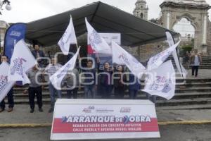 SAN ANDRÉS CHOLULA . REHABILITACIÓN DE CALLES