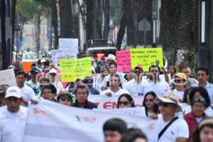 TLAXCALA . MANIFESTACIÓN DE DOCENTES