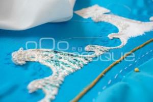 TLAXCALA . BORDADO VIRGEN DE LA CARIDAD