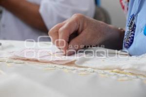 TLAXCALA . BORDADO VIRGEN DE LA CARIDAD