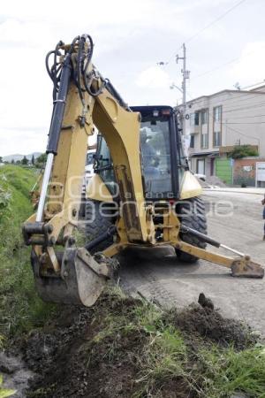 SAN ANDRÉS CHOLULA. DESAZOLVE DE ZANJAS