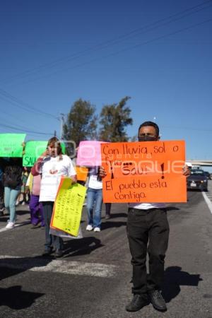 TLAXCALA . MANIFESTACIÓN SAN PEDRO TLALCUAPAN