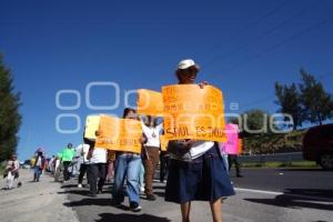 TLAXCALA . MANIFESTACIÓN SAN PEDRO TLALCUAPAN