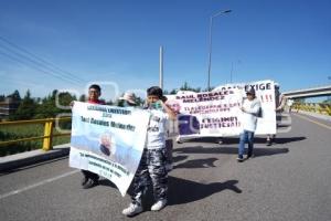 TLAXCALA . MANIFESTACIÓN SAN PEDRO TLALCUAPAN
