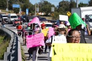 TLAXCALA . MANIFESTACIÓN SAN PEDRO TLALCUAPAN
