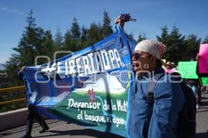 TLAXCALA . MANIFESTACIÓN SAN PEDRO TLALCUAPAN