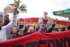 TLAXCALA . MANIFESTACIÓN DE NORMALISTAS
