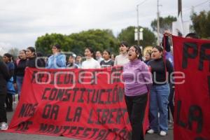 TLAXCALA . MANIFESTACIÓN DE NORMALISTAS