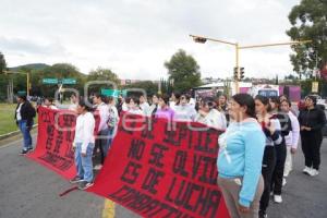 TLAXCALA . MANIFESTACIÓN DE NORMALISTAS